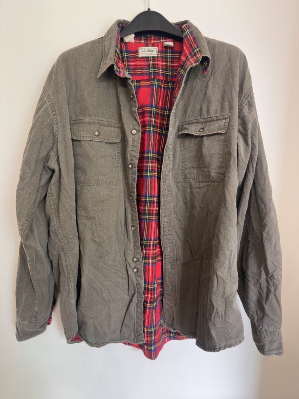 L.L BEAN SHIRT/JACKET 100% COTTON XXL REGULAR